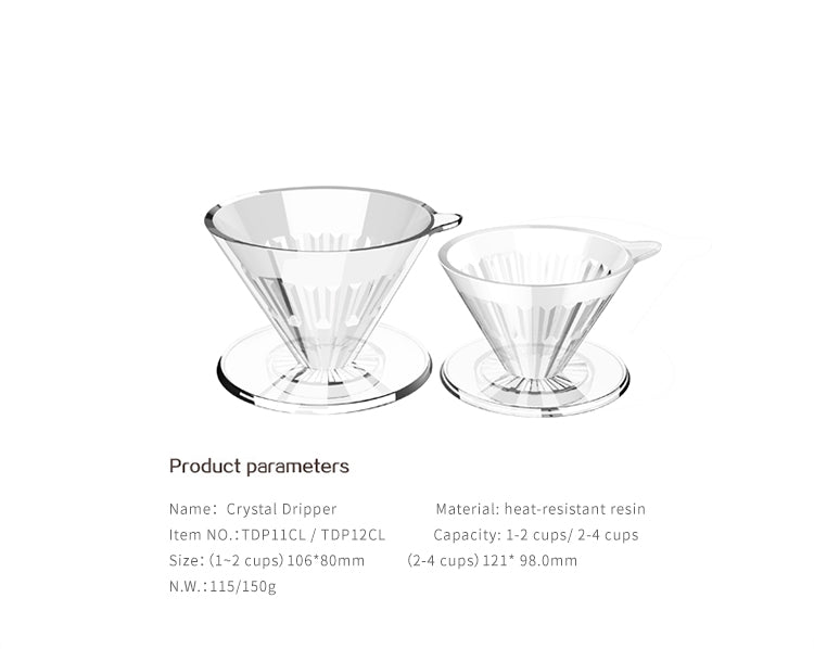 TIMEMORE Crystal Eye Dripper 01 PCTG | Transparent