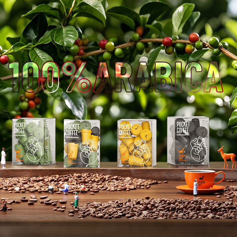 Cheerful Goat Pocket Coffee (75% Dark Roast)