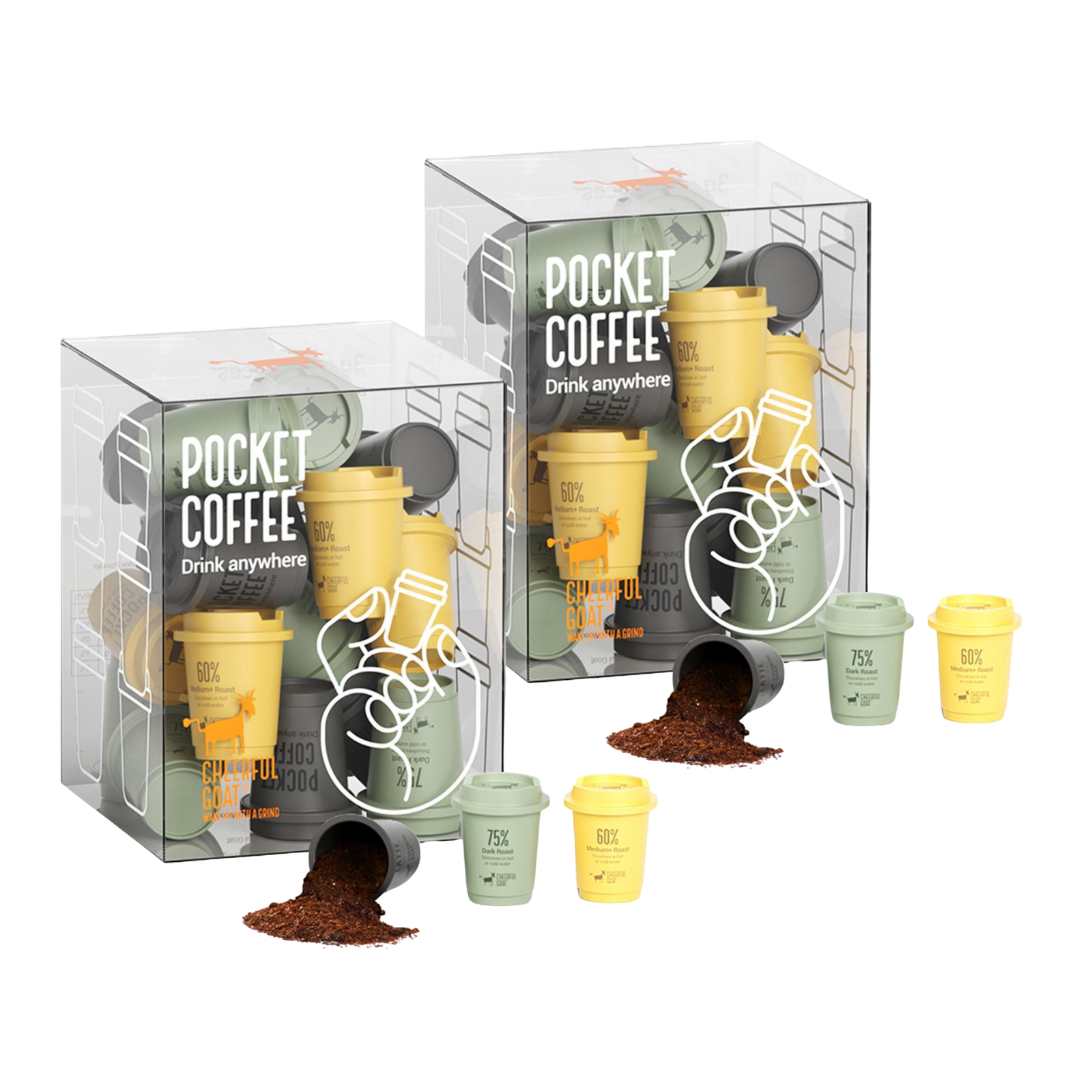 Cheerful Goat Pocket Coffee - Subscription (2 sets per month)