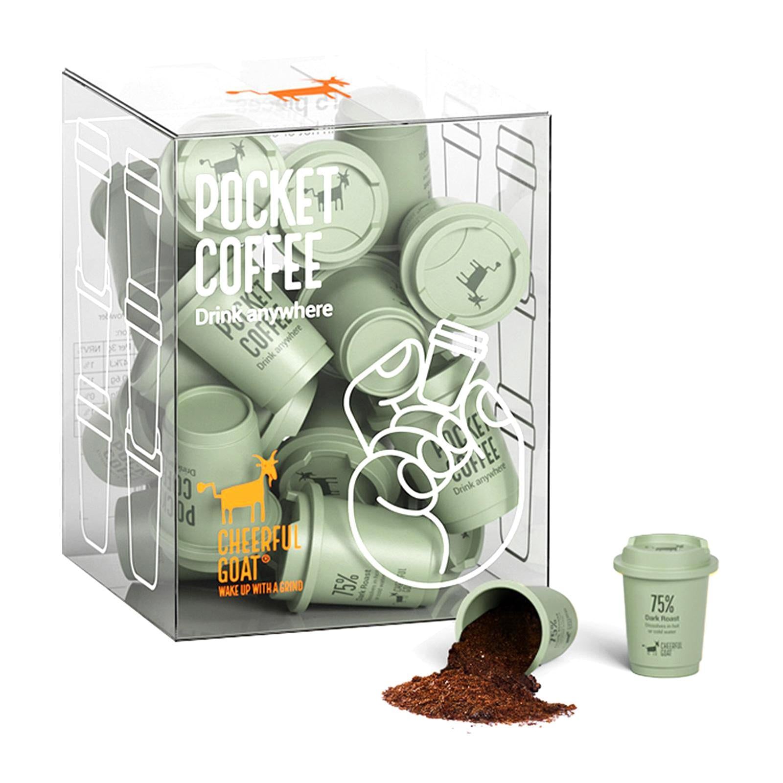 Cheerful Goat Pocket Coffee (75% Dark Roast)